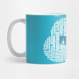 Python Word cloud t shirt for Programmers Mug